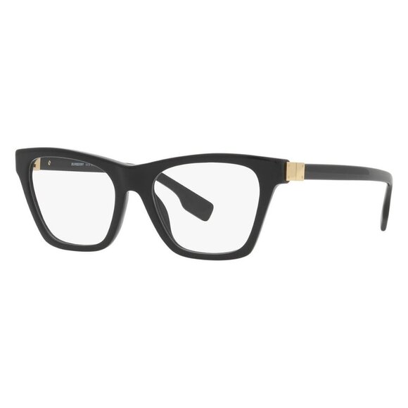 New Authentic  BURBERRY Arlo Black Square BE2355 3001 Glasses Women - Picture 1 of 4